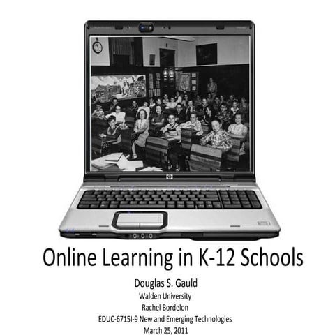 Online Learning in K-12 Schools