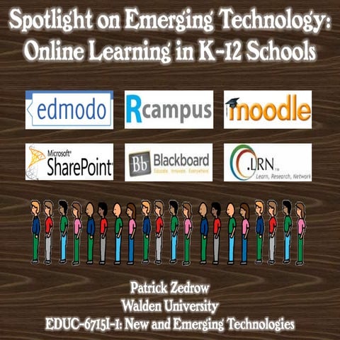 Online Learning in K-12 Schools