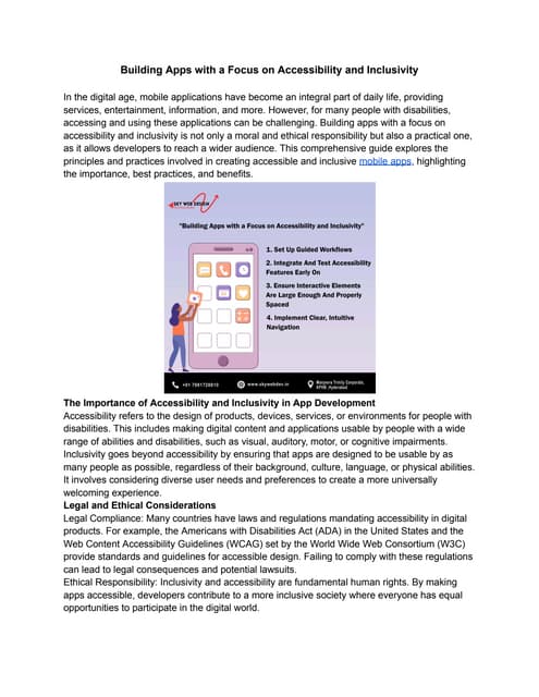 building apps with a focus on accessibility