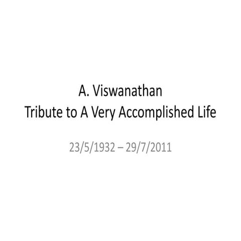 Tribute to Appa