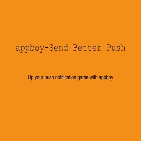 How to integrate push notifications with Appboy
