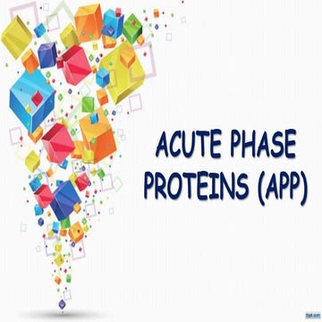 Acute phase proteins