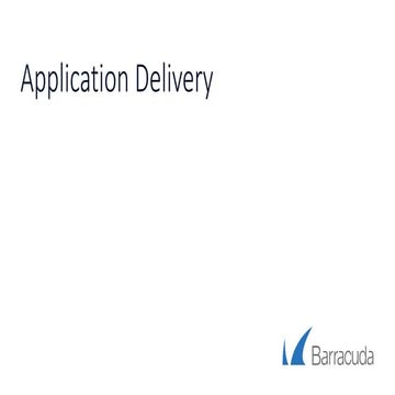Application delivery