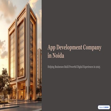 App Development Company in Noida | Helping Businesses Build Powerful Digital Experiences in 2025