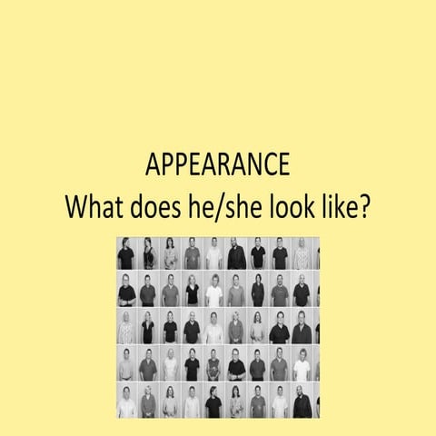 Appearance 