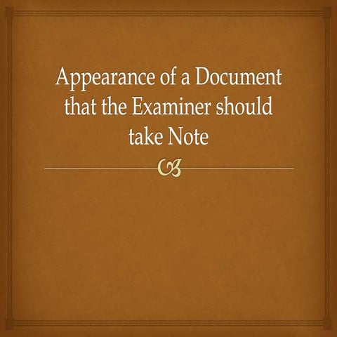 Appearance of a Document that the Examiner should (1).pptx