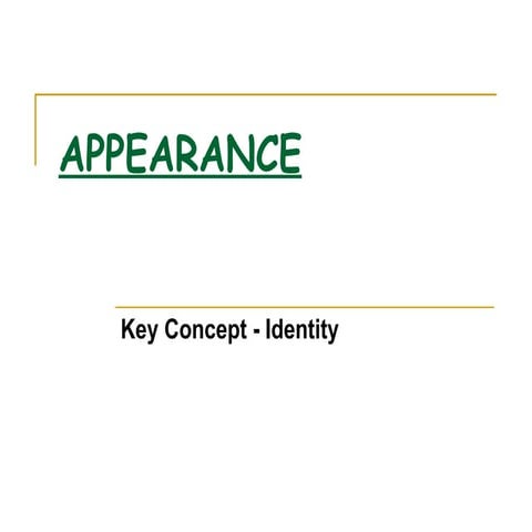 Appearance power point
