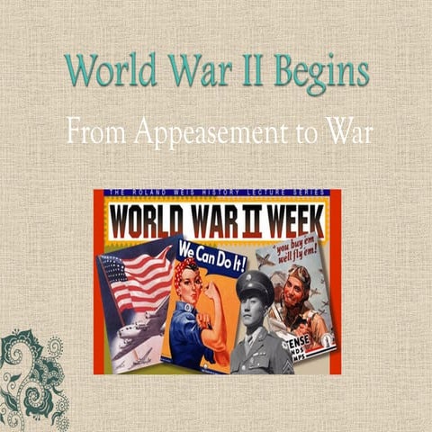 World History - Appeasement 
