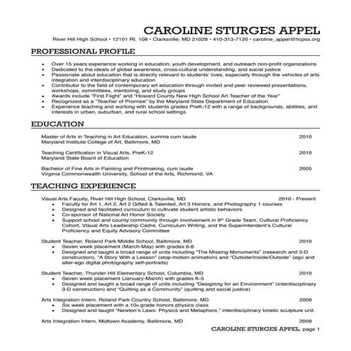 Appel resume (august 2014)