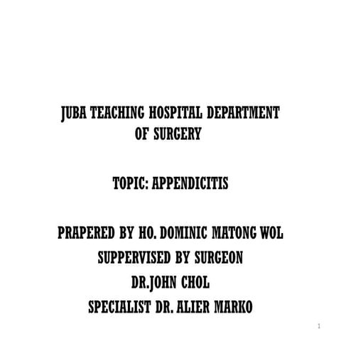 Acute appendicitis, diagnosis and management.pptx