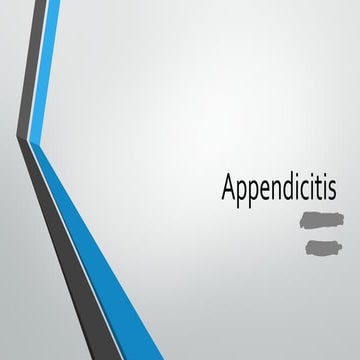 appendicitis-mbbs teaching basics to all