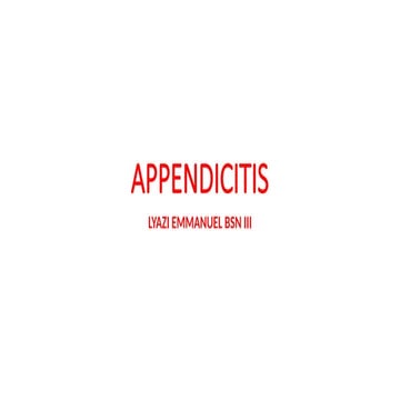 APPENDICITIS  Nursing managment[Autosaved].pptx