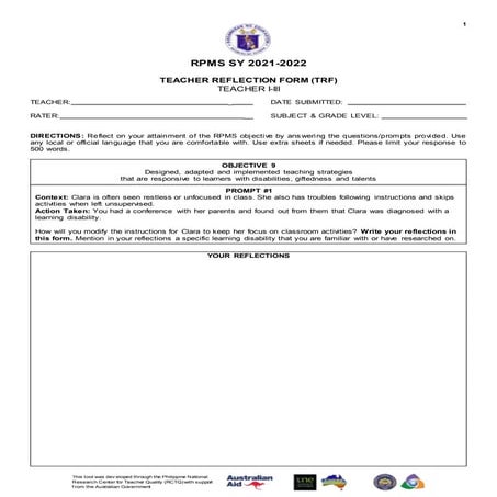 Appendix 4 a-teacher-reflection-form-for-t-i-iii-for-rpms-sy-2021-2022 (1)-co...