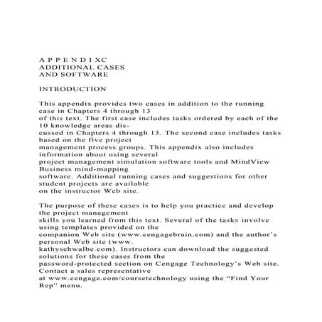 A P P E N D I XCADDITIONAL CASESAND SOFTWAREINTRODUCTI.docx