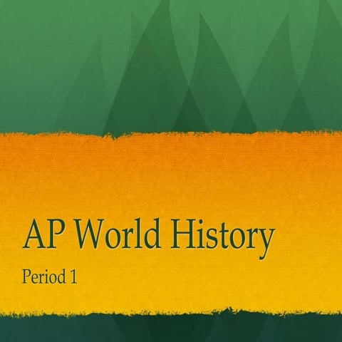 AP World Period 1