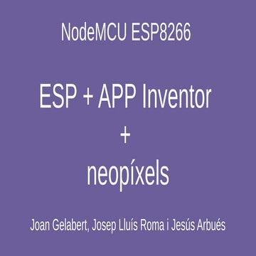 Esp8266 + App Inventor + Neopixels