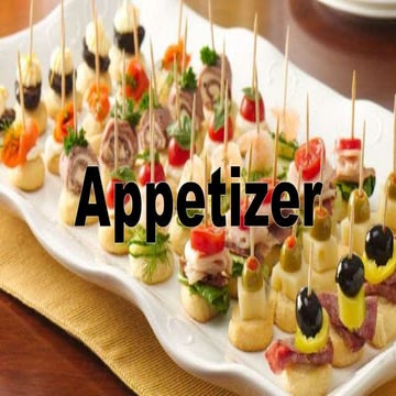 Appetizer powerpoint presentation  .pptx