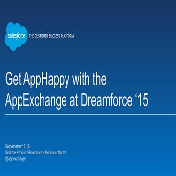 Get AppHappy with the AppExchange at Dreamforce '15