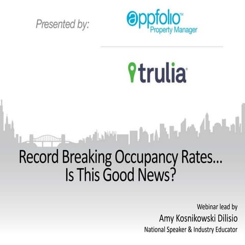 Record Breaking Occupancy Rates....Is This Good News? (Property Management In...