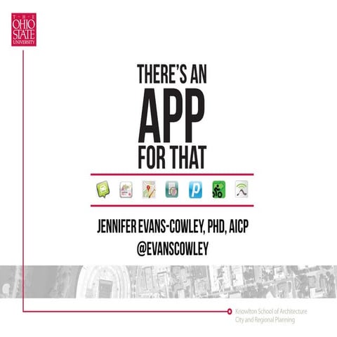 There's An App for That: Apps for City Planners