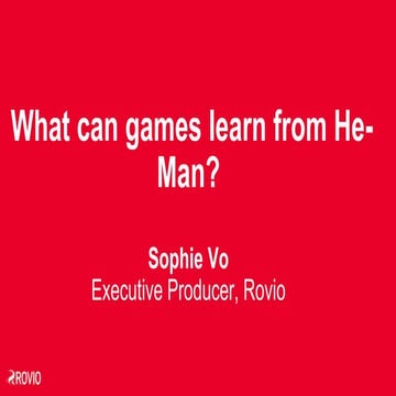 What can Games learn from He-Man