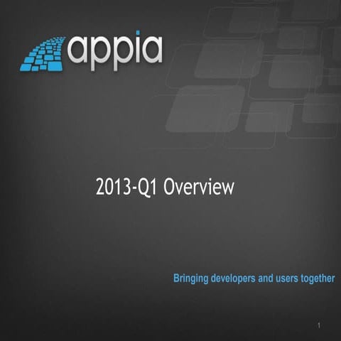 Appia overview q1 2013
