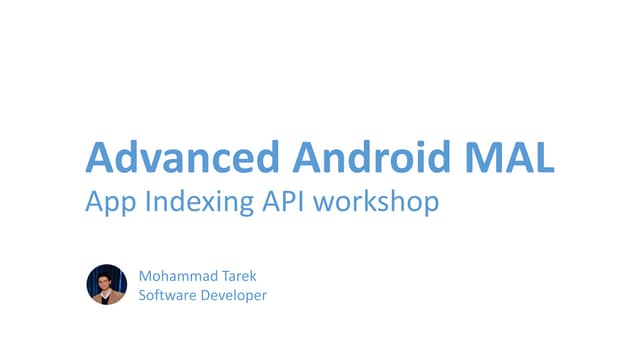 App indexing api