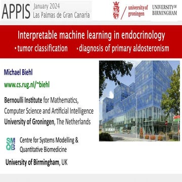 Interpretable machine learning in endocrinology, M. Biehl, APPIS 2024