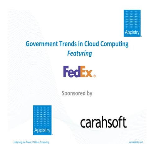 Appistry Cloud Computing for Government Featuring FedEx