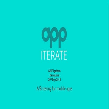 Appiterate - SAIF Ignition