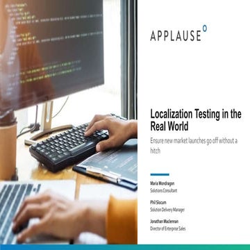 Localization Testing in the Real World