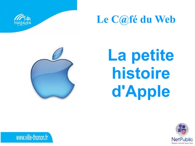 La petite histoire d'Apple