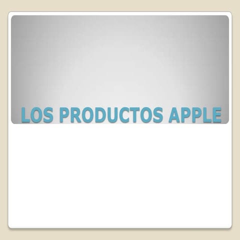 Presentacion Apple | PPTX