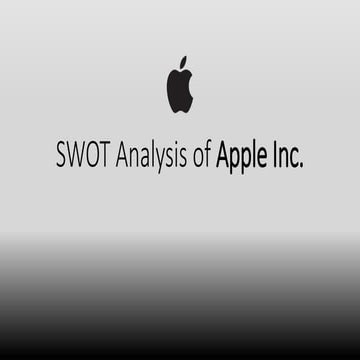 SWOT analysis of Apple