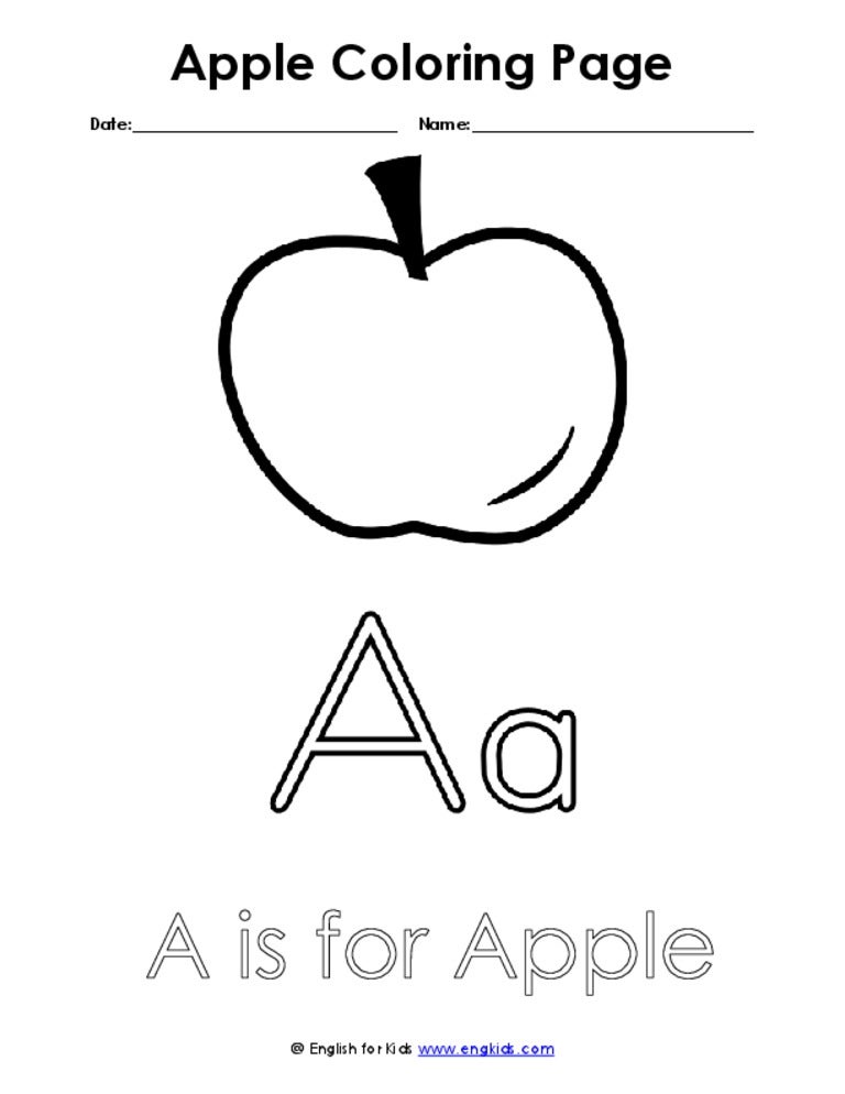 Apple coloring-page