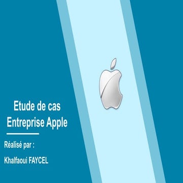 Etude  de  cas :   société APPLE