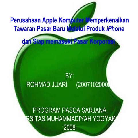 Apple Presentasi Sangat Baru