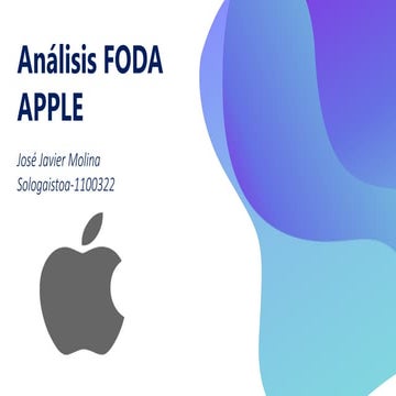 Apple análisis FODA Javier Molina
