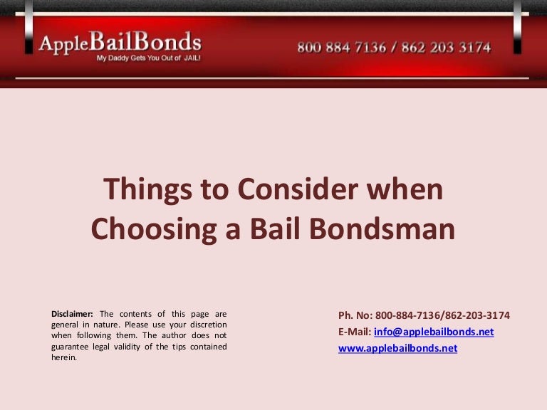 general bail bondsman