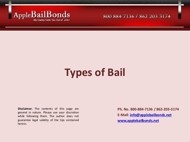 types-of-bail