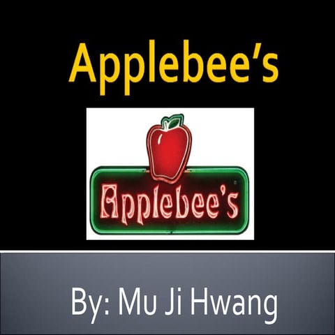 Applebee’S | PPT