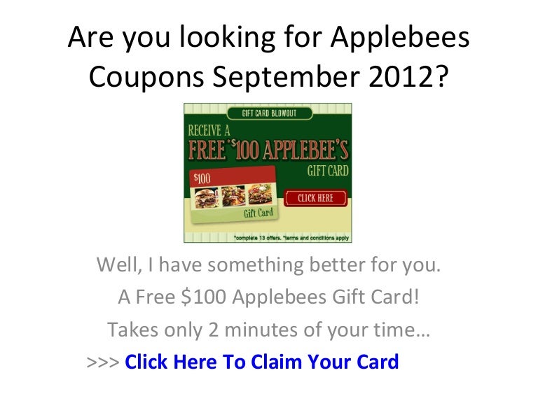 Applebee's online coupon codes