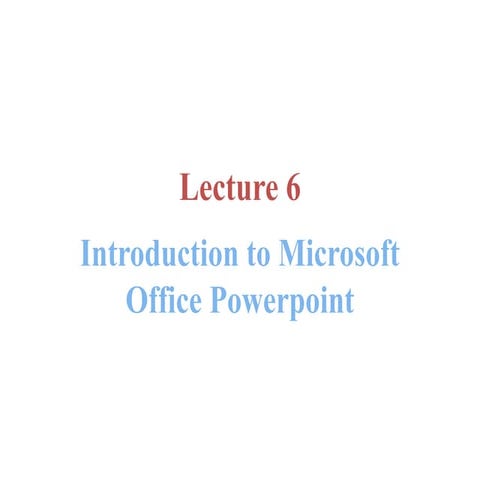 Ms powerpoint | PPTX