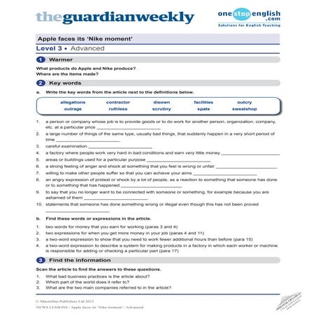 Apple faces its 'nike moment'