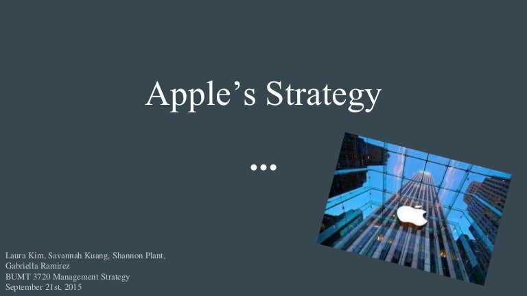 Apple Inc. - Management Strategy