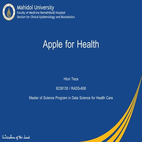 Apple for health