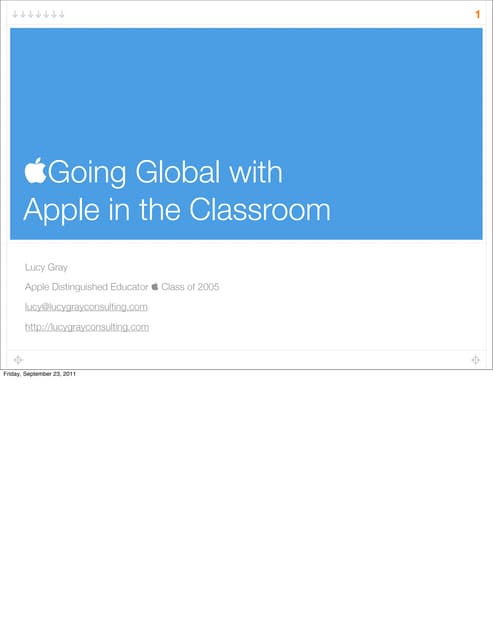 Going Global with Apple in the Classroom