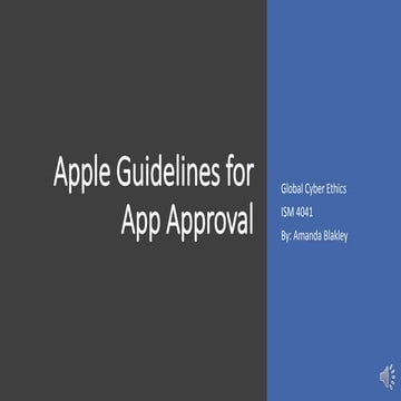 Apple guidelines for app approval
