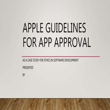 Apple guidelines for app approval