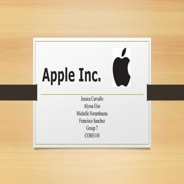 Apple inc final powerpoint